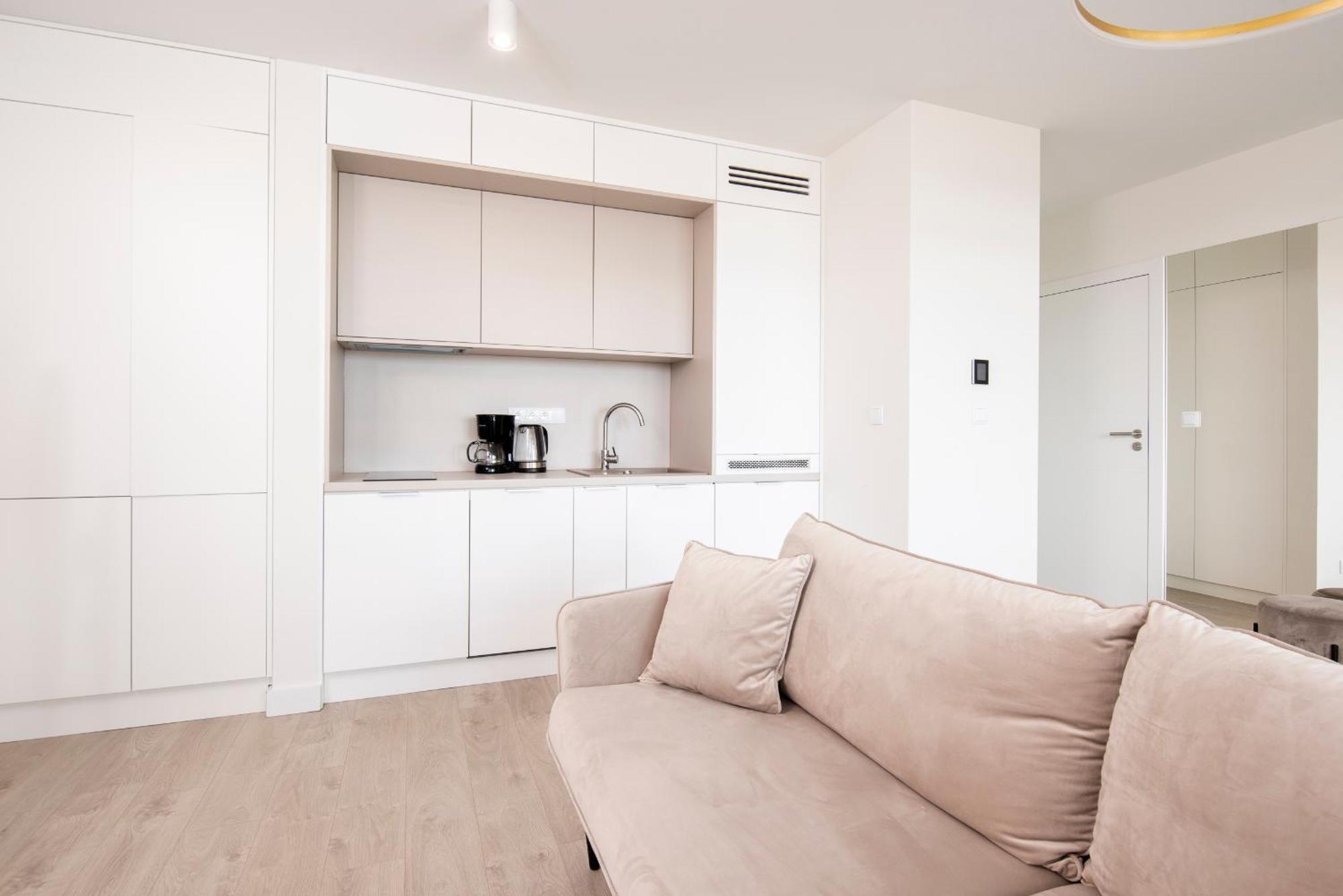 Апартаменты Wave Panorama 8Th Floor Sea View Мендзыздрое Экстерьер фото