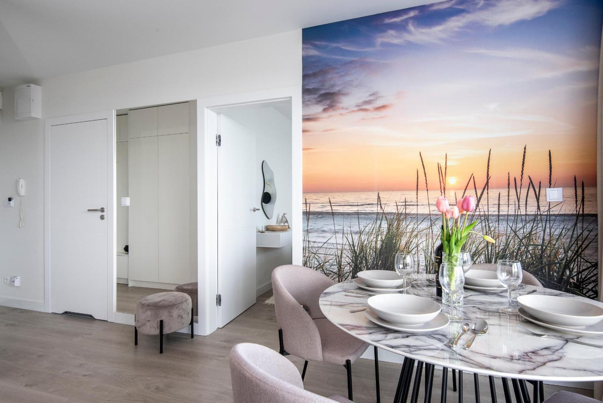 Апартаменты Wave Panorama 8Th Floor Sea View Мендзыздрое Экстерьер фото