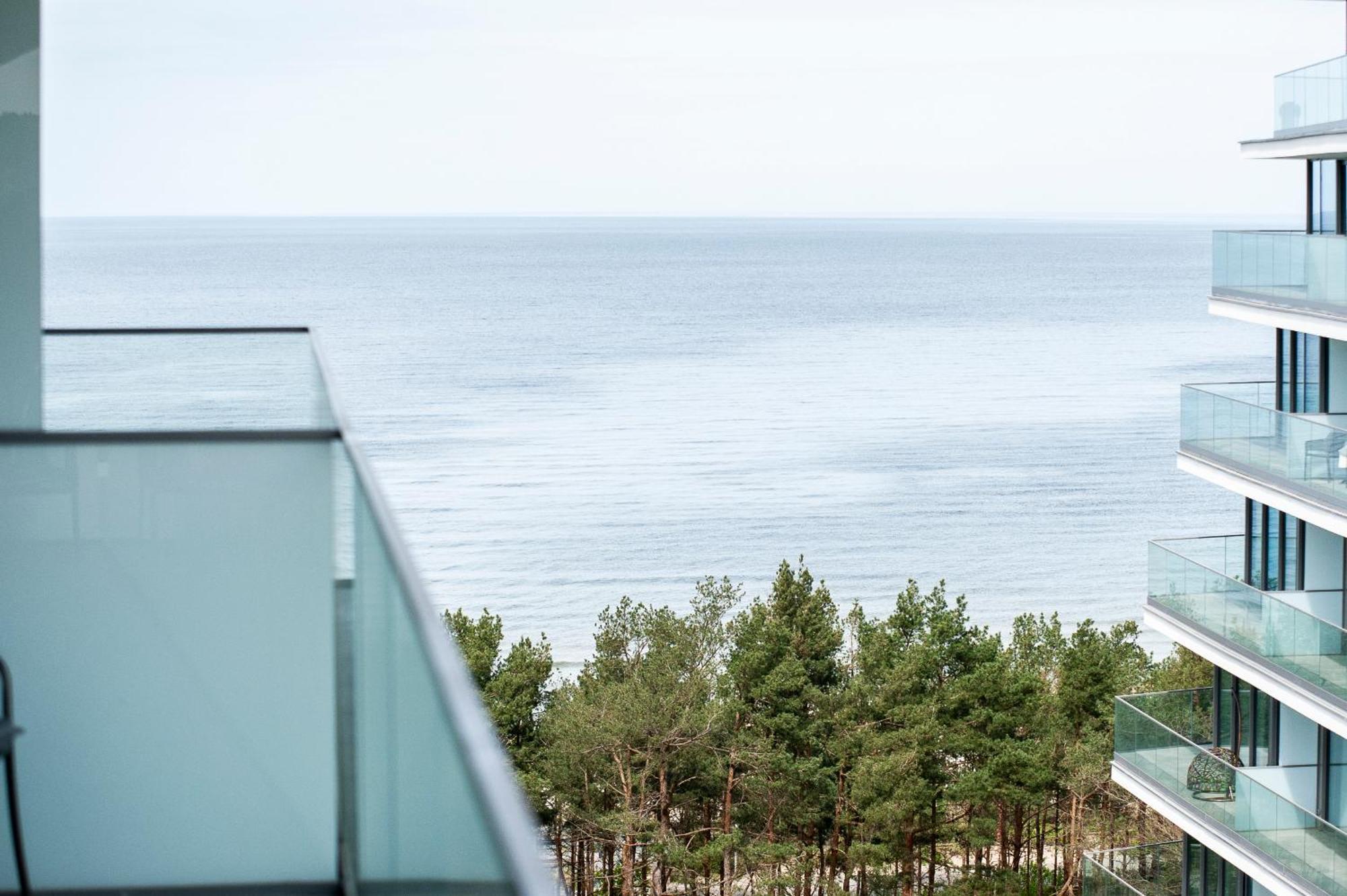 Апартаменты Wave Panorama 8Th Floor Sea View Мендзыздрое Экстерьер фото