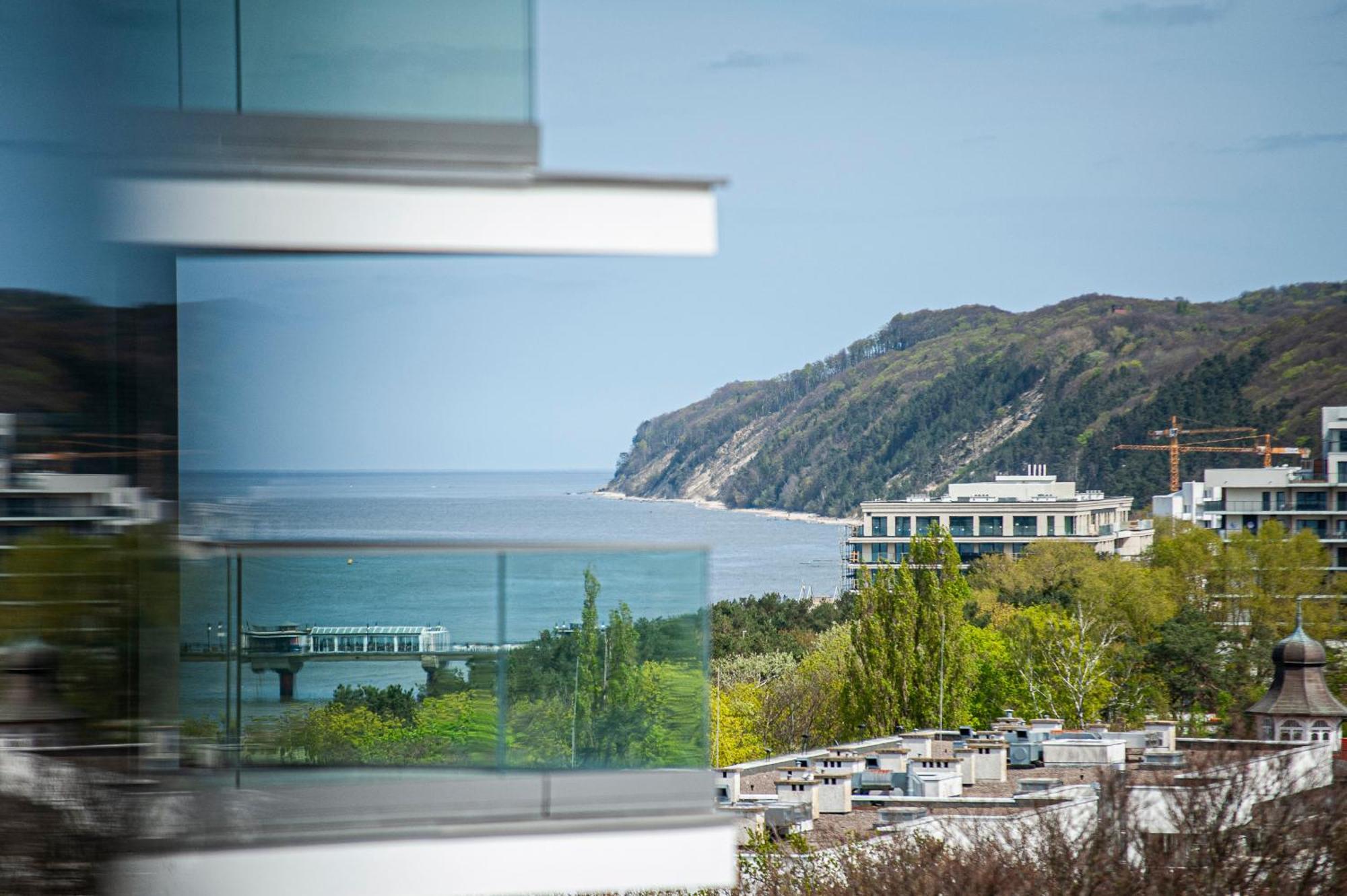 Апартаменты Wave Panorama 8Th Floor Sea View Мендзыздрое Экстерьер фото