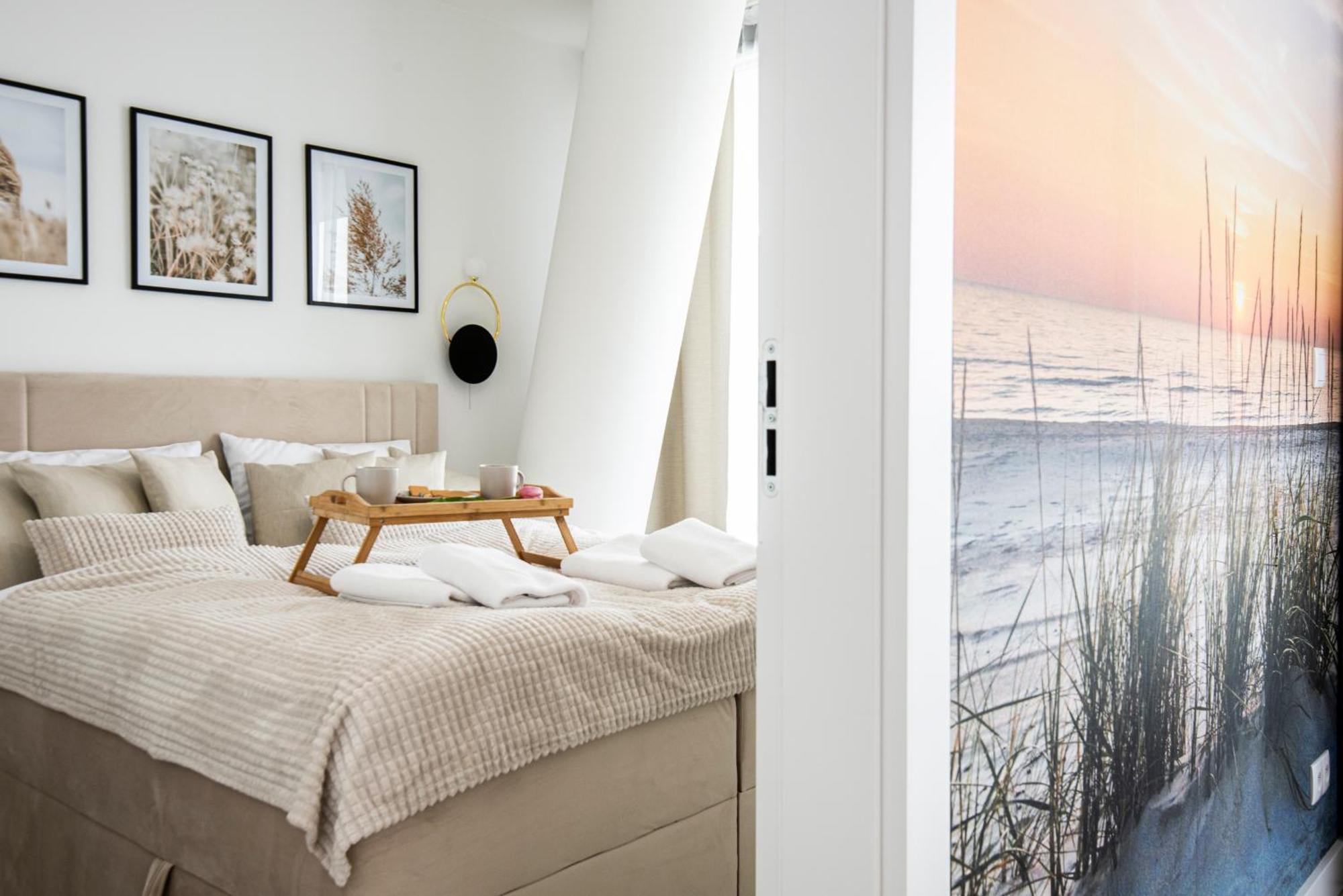 Апартаменты Wave Panorama 8Th Floor Sea View Мендзыздрое Экстерьер фото
