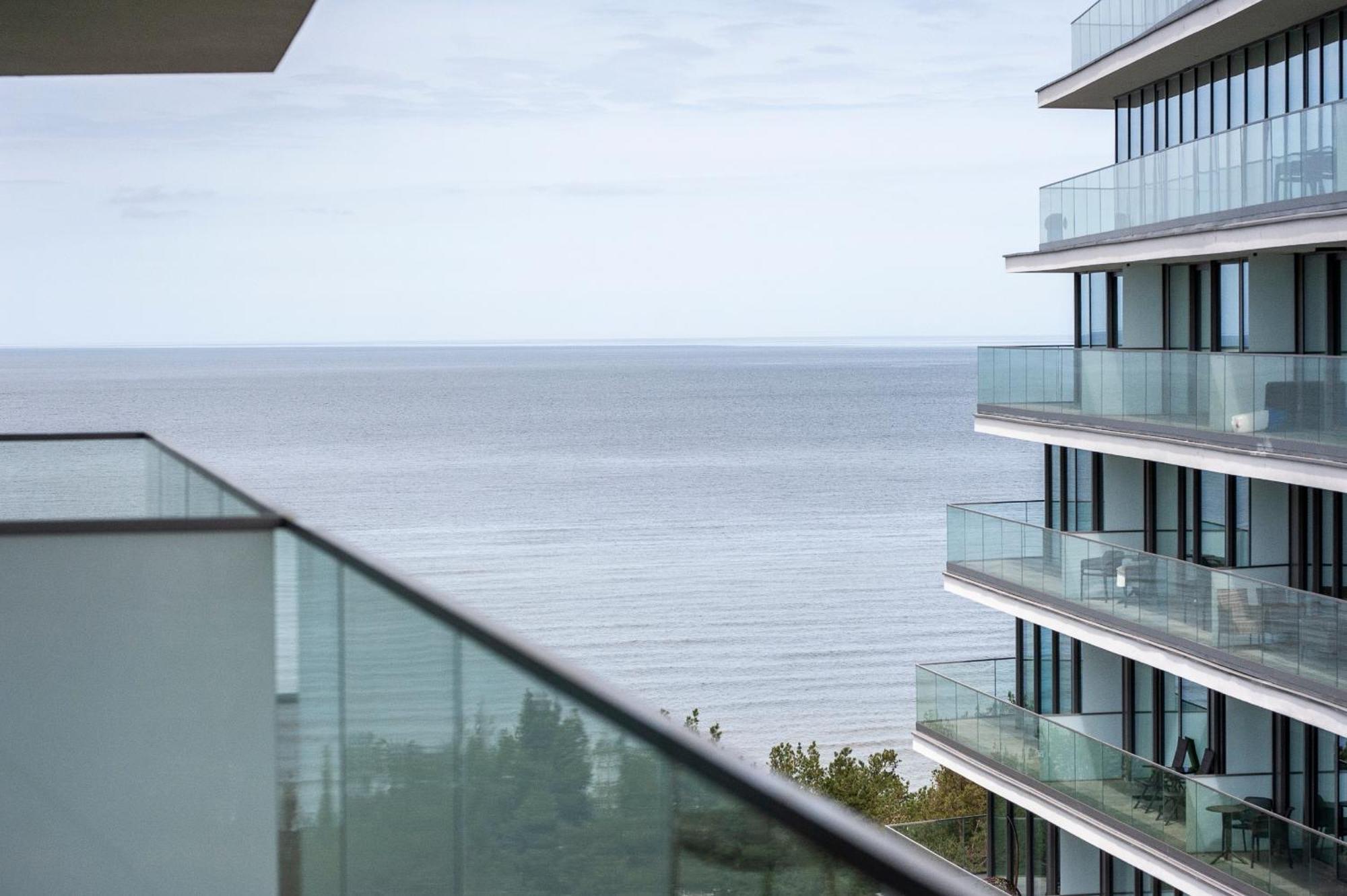 Апартаменты Wave Panorama 8Th Floor Sea View Мендзыздрое Экстерьер фото